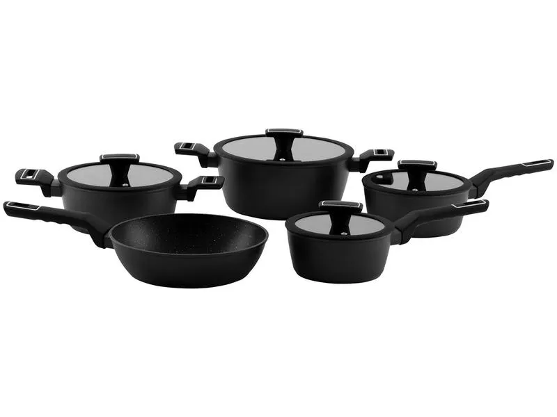Jogo de panelas Brinox Preto